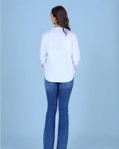 Cotton Long sleeve shirt with Embroidery